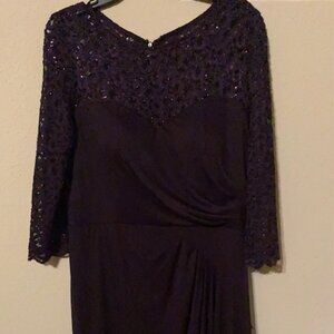 Purple Formal Gown with Sequin